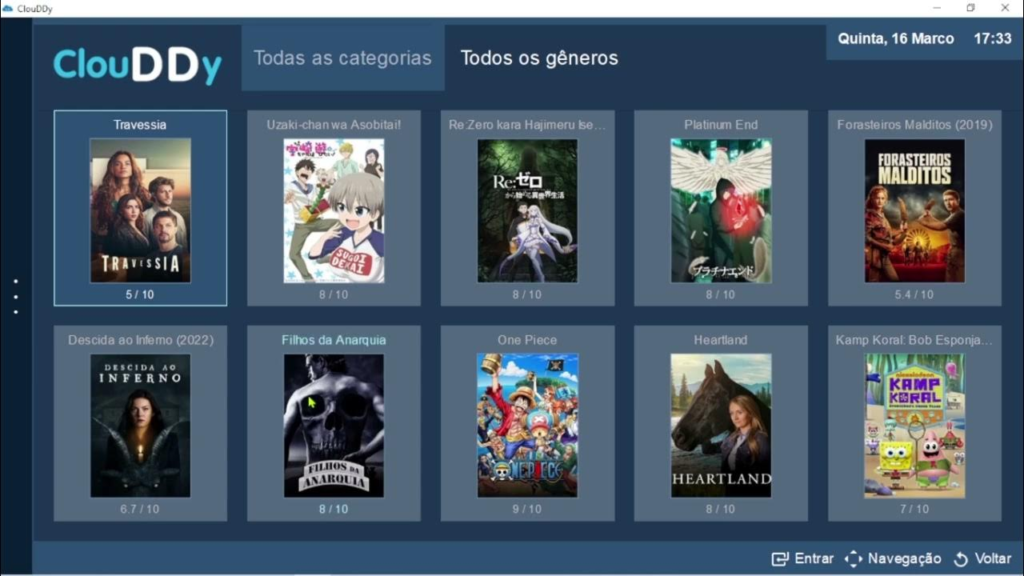 clouddy lista