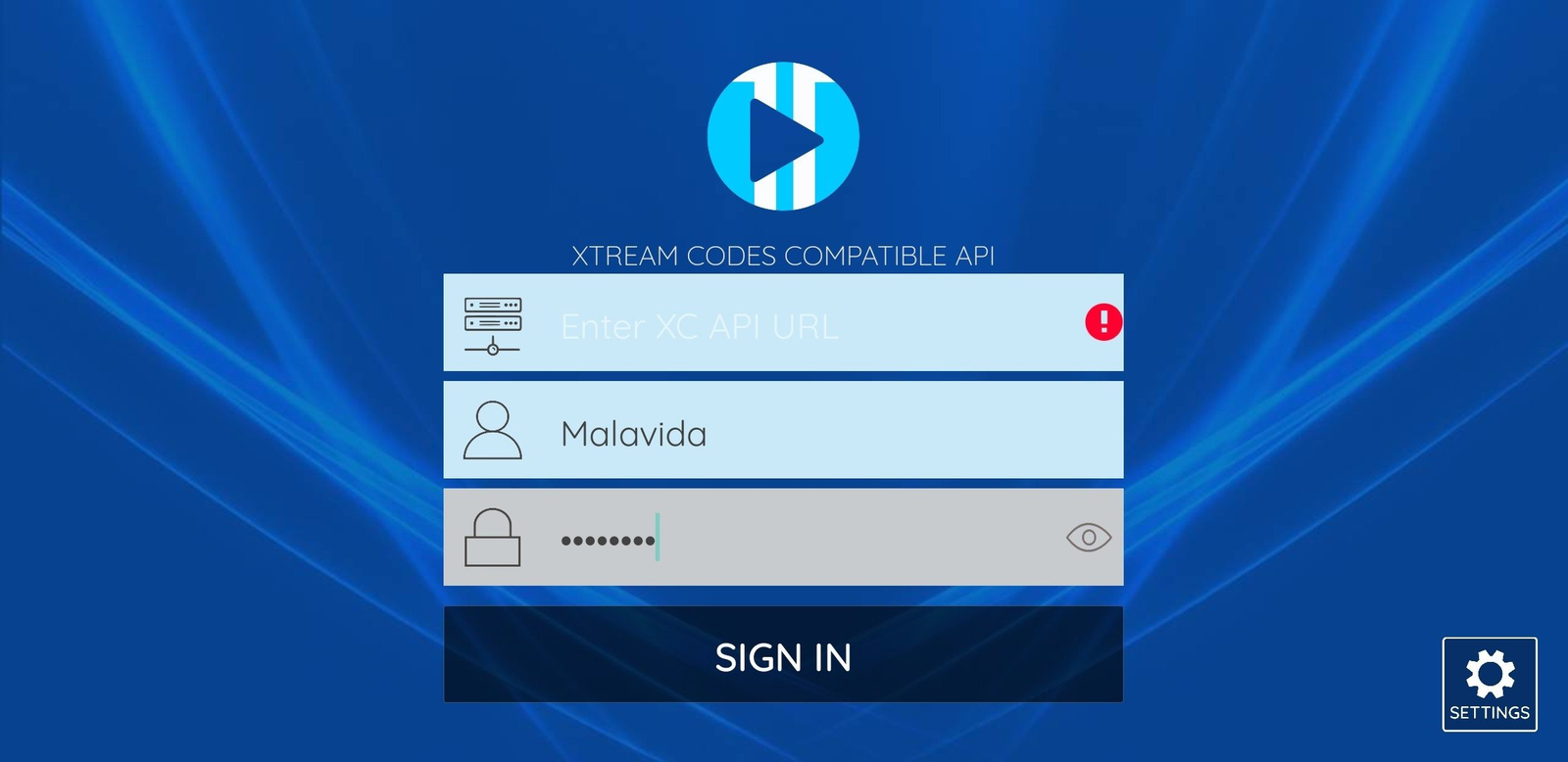 XCIPTV teste